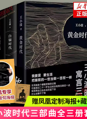 现货速发 赠海报+藏书票 王小波三部曲 黄金时代+白银时代+黑铁时代 3册精装纪念版 王小波的书 凤凰新华书店旗舰店官网正版书籍