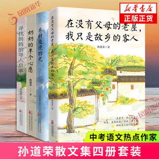 孙道荣散文集 奶奶的半个心愿 乡村夜晚的光 寻找妈妈的寻人启事 在没有父母的老屋我只是故乡的客人 中小学生阅读 新华书店正版