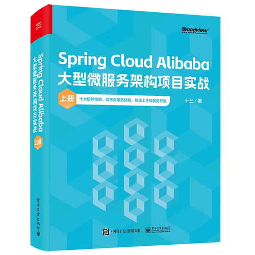 Spring Cloud Alibaba大型微服务架构项目实战(上) 十三著 微服务系统搭建教程 项目开发 电子工业出版社 新华正版书籍