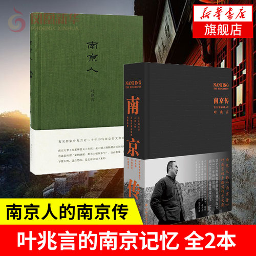 【叶兆言套装2册】南京传+南京人 南京城市史 六朝古都兴衰荣辱发展史 译林出版社 历史书籍地方史志  凤凰新华书店旗舰店 - 封面