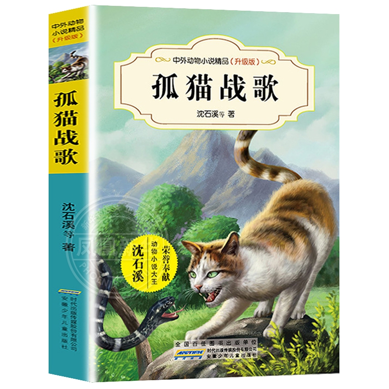 孤猫战歌 中外动物小说升级版 中外动物小说沈石溪等著 7-14岁儿童文学读物三四五年级小学生课外阅读书籍动物小说书