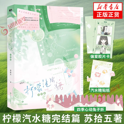 柠檬汽水糖完结篇 苏拾五著【偏爱胶片卡+四季心动兔子折+汽水糖贴纸】 新增番外又一年夏天 青春校园小说新华正版书籍