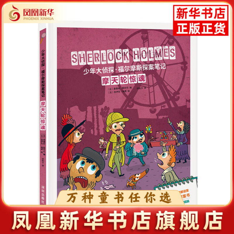 摩天轮惊魂-少年大侦探.福尔摩斯探案笔记桑德哈·勒布伦,洛伊克·梅黑儿童文学海天出版社凤凰新华书店旗舰店