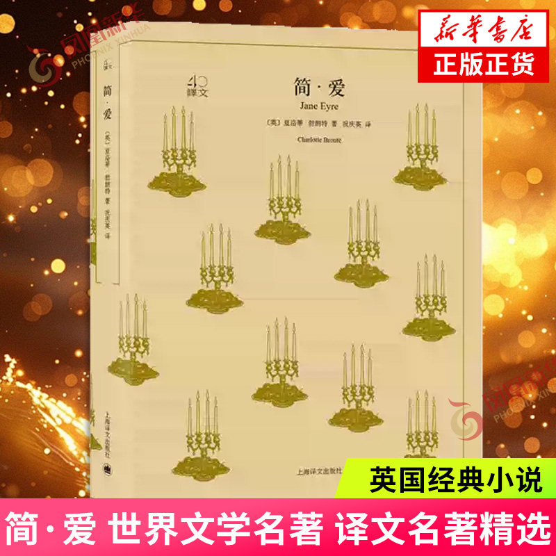 简 爱  上海译文出版社 世界文学名著 译文名著精选 英国经典小说 女性小说代表作 另著雪莉/维莱特