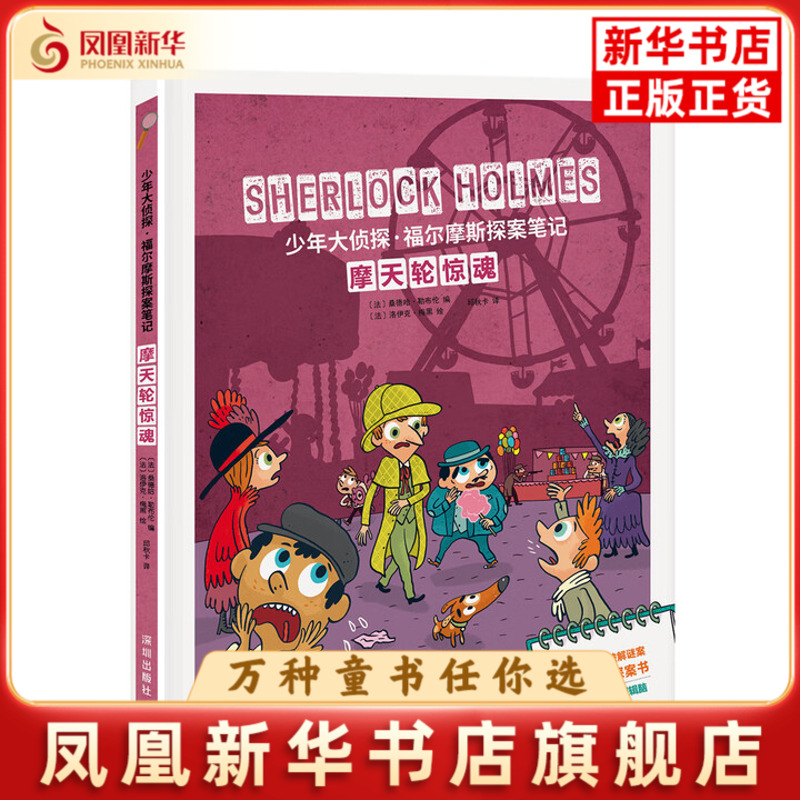 摩天轮惊魂-少年大侦探.福尔摩斯探案笔记桑德哈·勒布伦,洛伊克·梅黑儿童文学海天出版社凤凰新华书店旗舰店