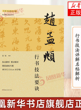 赵孟頫行书技法要诀 行书技法详解名帖解析临摹创作 行书书谱毛笔书法字帖 入门实用字帖 张敏湖南文艺出版社凤凰新华书店正版书籍