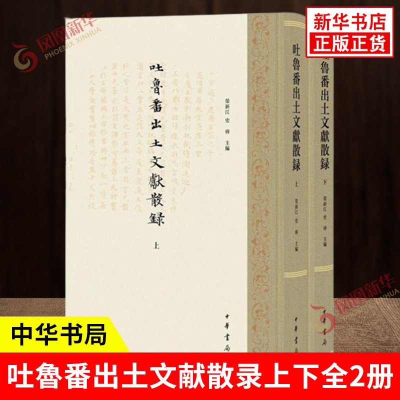 吐魯番出土文献散录上下全2册 上编为典籍 按中国传统的经史子集四部分类编排 下编为文书 以年代为序 中华书局 新华书店正版书籍
