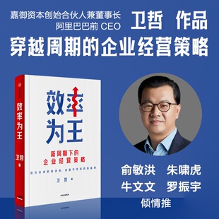 效率为王 卫哲 著 新周期下的企业经营策略组织效率运营效率资产效率战略效率技术效率等 企业管理 中信出版集团 新华书店正版书籍