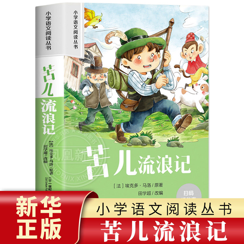 苦儿流浪记 彩图注音版 6-10岁小学生课外阅读书二三四年级小学语文阅读丛书 小学语文儿童文学读物名著  新华正版