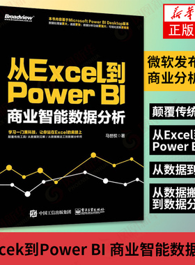 从Excek到Power BI 商业智能数据分析 excel数据处理PowerBI操作教程入门教程Power Query数据查询工具书 新华书店旗舰店官网正版