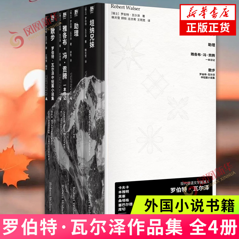 罗伯特·瓦尔泽作品集 全4册  罗伯特·瓦尔泽 德语文学 柏林三部曲+精选故事集 外国小说书籍 凤凰新华书店旗舰店正版书籍 书籍/杂志/报纸 外国小说 原图主图