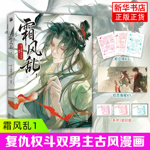 霜风乱1 奇了漫画工作室漫画书籍 相遇可能本就是一场错误 双男主 古风 意中人 权斗 未知凤凰新华书店旗舰店