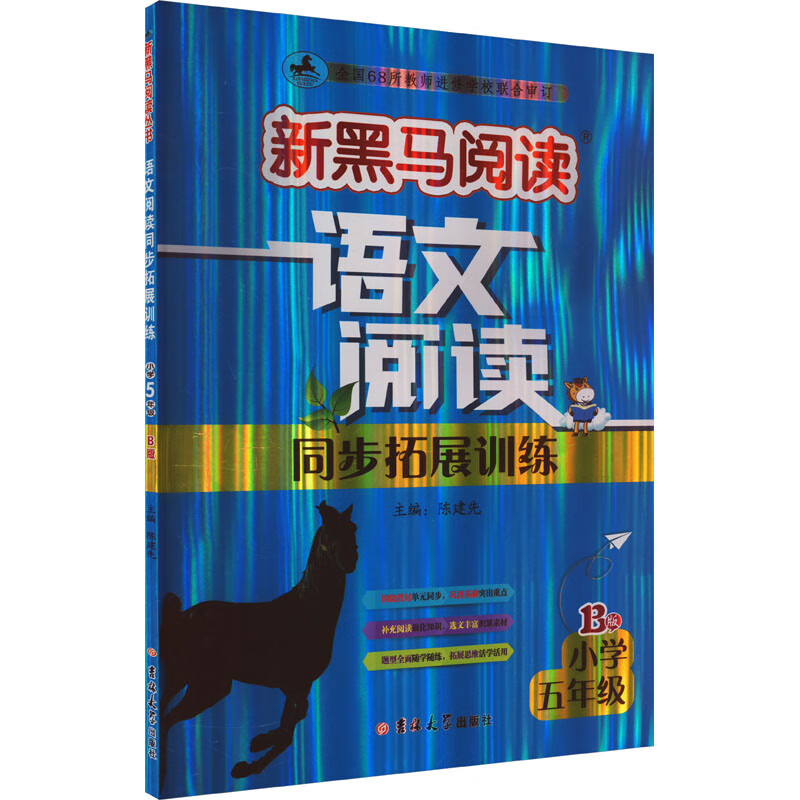 新黑马阅读丛书语文阅读同步拓展训练小学五年级B版小学五年级学生的语文课外阅读训练读物凤凰新华书店旗舰店正版书籍