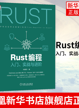 Rust编程：入门、实战与进阶朱春雷 Rust核心语法详解书籍 数据结构和算法与Rust编程实战相结合LeetCode高频算法面试真题