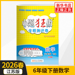 2026春 数学 小题狂做全程测评卷 六年级下册 江苏版 教辅书籍