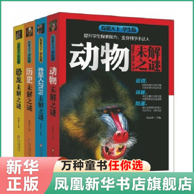 未解之谜 共4册 探索天下学生版 小学生科普读物十万个为什么三四五六年级学生课外书青少版百科全书6-12岁阅读书籍故事书彩图版