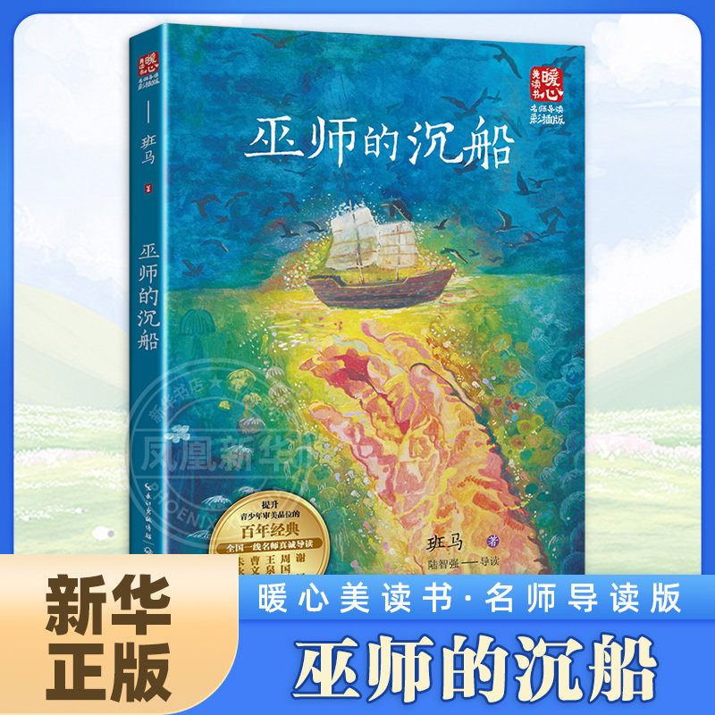 巫师的沉船 9-12岁儿童文学 班马 著 充满灵气的红妹子与她的鱼鹰偶然间发现了一艘瑰丽精美的楼船 长江文艺出版社 新华正版书籍