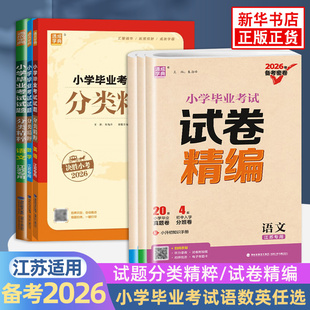 备考2026 小学毕业考试试卷精编分类精粹 语文数学英语江苏版小学6六年级练习册小升初专项训练真题模拟试卷资料总复习 新华正版
