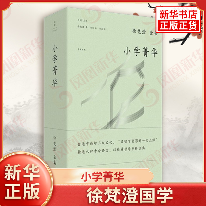 小学菁华 徐梵澄 著 追溯六百余汉字本源 指事 象形 形声 会意等分类 原形和拼音 字形三体并列 上海人民出版社 新华书店正版书籍