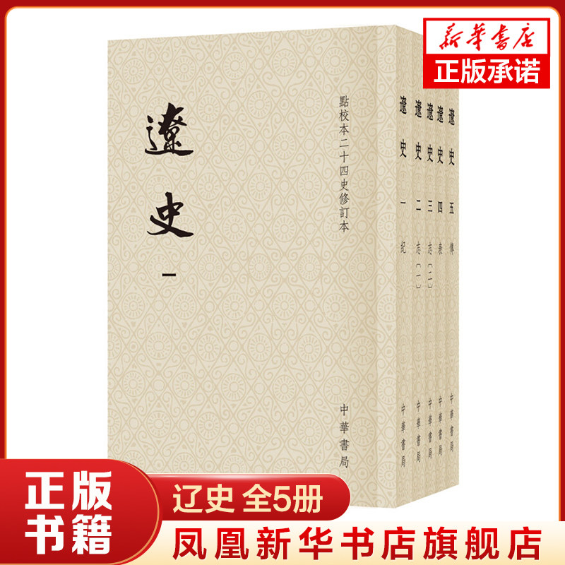 辽史(点校本二十四史修订本)(全5册) [元] 脱脱 等撰 平装繁体竖排点校本二十四史修订本 中华书局 新华正版书籍