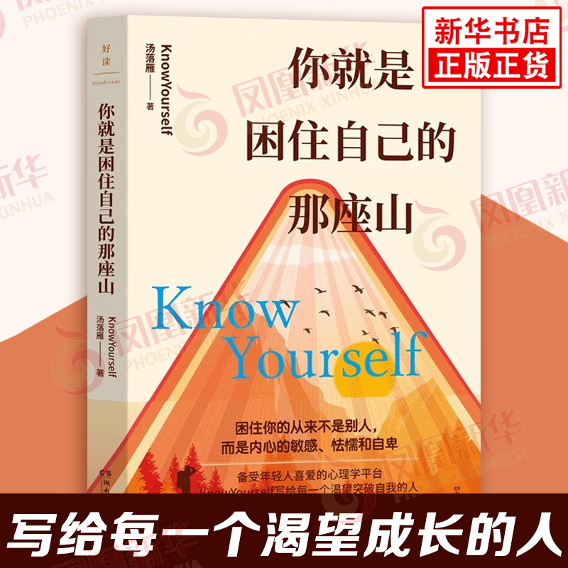 你就是困住自己的那座山 KnowYourselef 汤落雁 困住你的从来不是别人而是内心的敏感怯懦和自卑 湖南文艺出版社 新华书店正版书籍