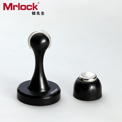 Mrlock 不锈钢黑色门吸墙吸防撞地吸强磁门碰门挡卫生间吸门器
