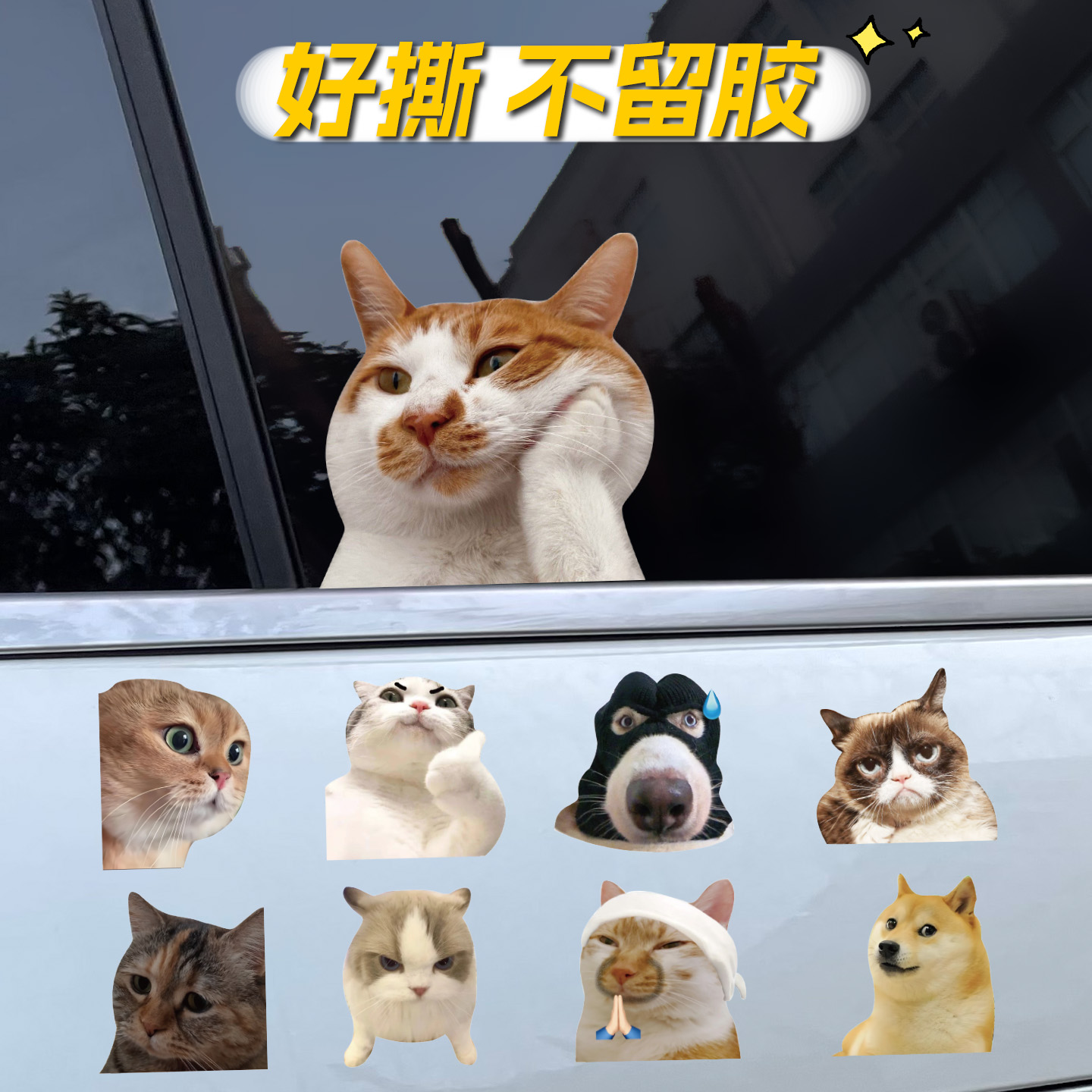 可爱迷因猫meme表情包贴纸