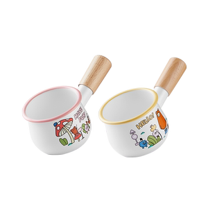 苏泊尔搪瓷迷你小奶锅煮蛋锅小型专用煮奶茶不粘锅热油小锅