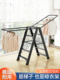 梯子家用折叠晾衣架两用室内多功能伸缩人字梯加厚铝合金晾晒楼梯