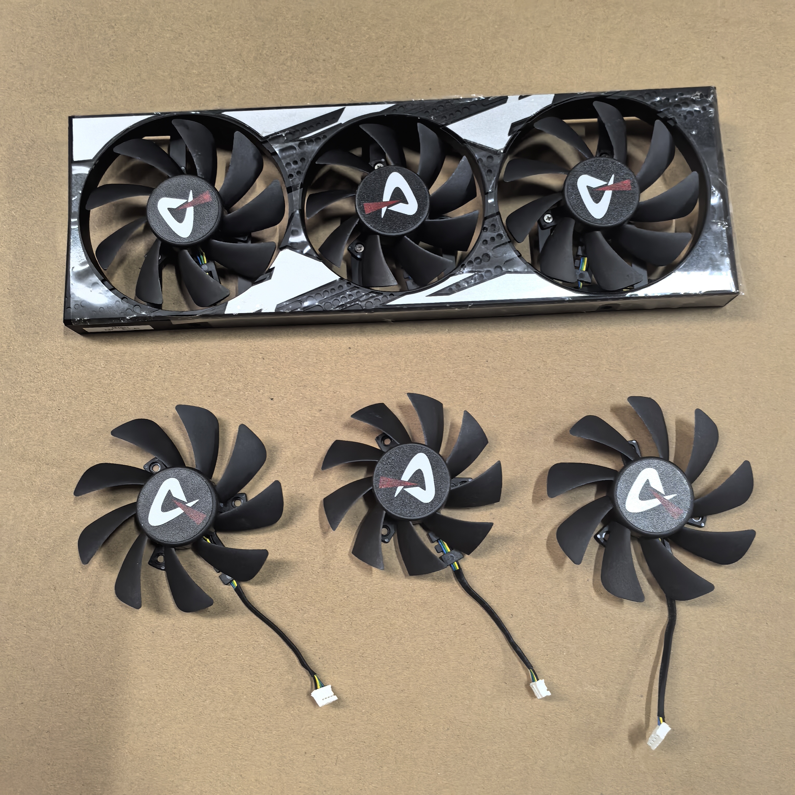 AX电竞叛客 RTX3060 3060ti 3070 3070ti X3W LHR 显卡温控风扇