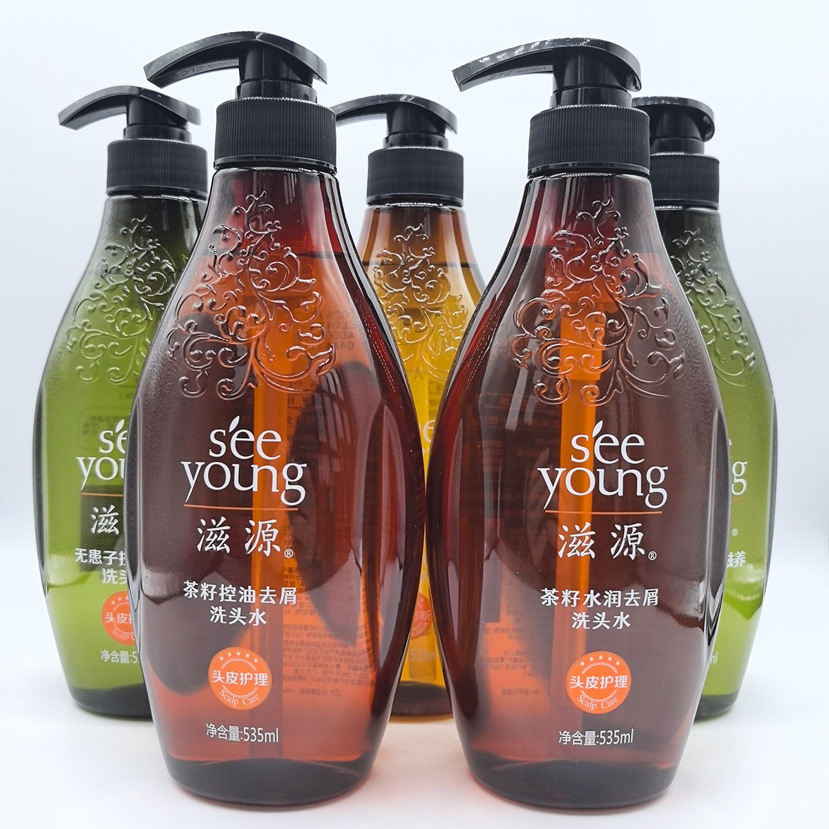 滋源无患子控油清爽洗头水保湿滋养洗发水茶籽控油去屑洗发露水润