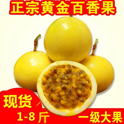 现摘5斤黄金百香果新鲜包邮