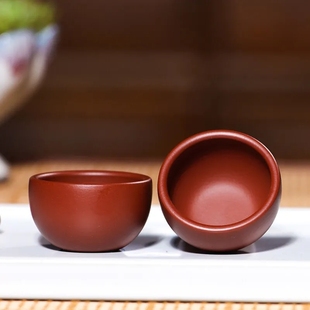 30毫升新款宜兴紫砂茶杯大红袍品茗杯功夫茶喝茶杯子小口杯客人杯