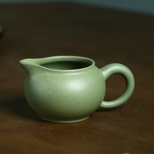 原矿豆青茶漏茶海分豆青砂公道杯