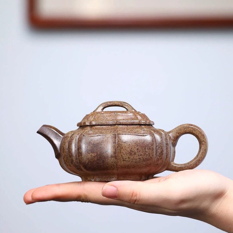 柴烧壶原矿段如意传炉壶
