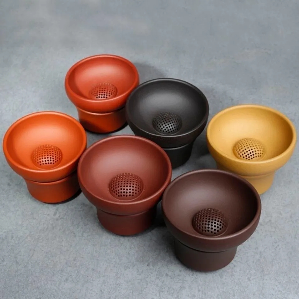 紫泥茶漏豆青壶塘观色宜兴紫