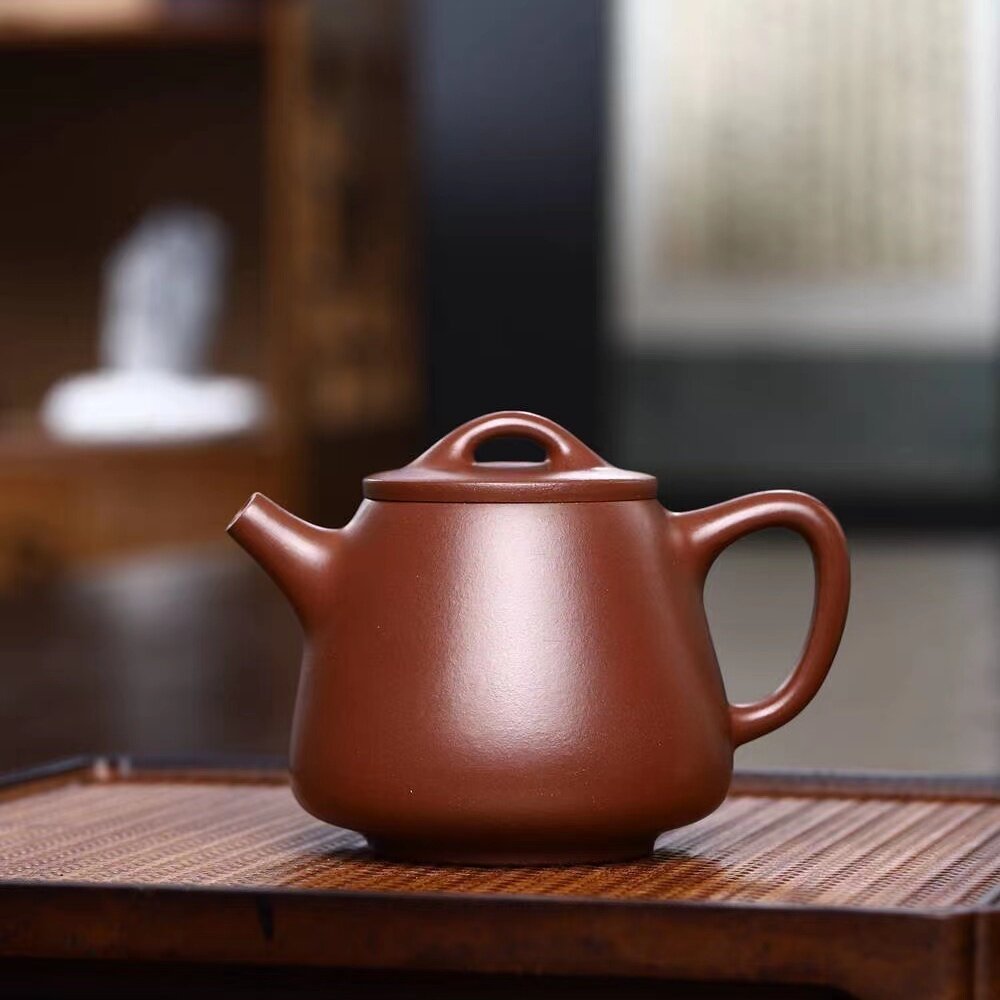 240毫升宜兴紫砂壶纯手工原矿龙血砂壶泡茶壶高石瓢紫砂壶