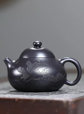 茶壶闲云鹤原矿石黄壶石黄文旦壶
