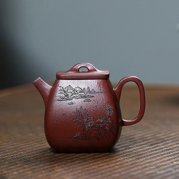 底槽清壶功夫茶壶四方高石瓢壶