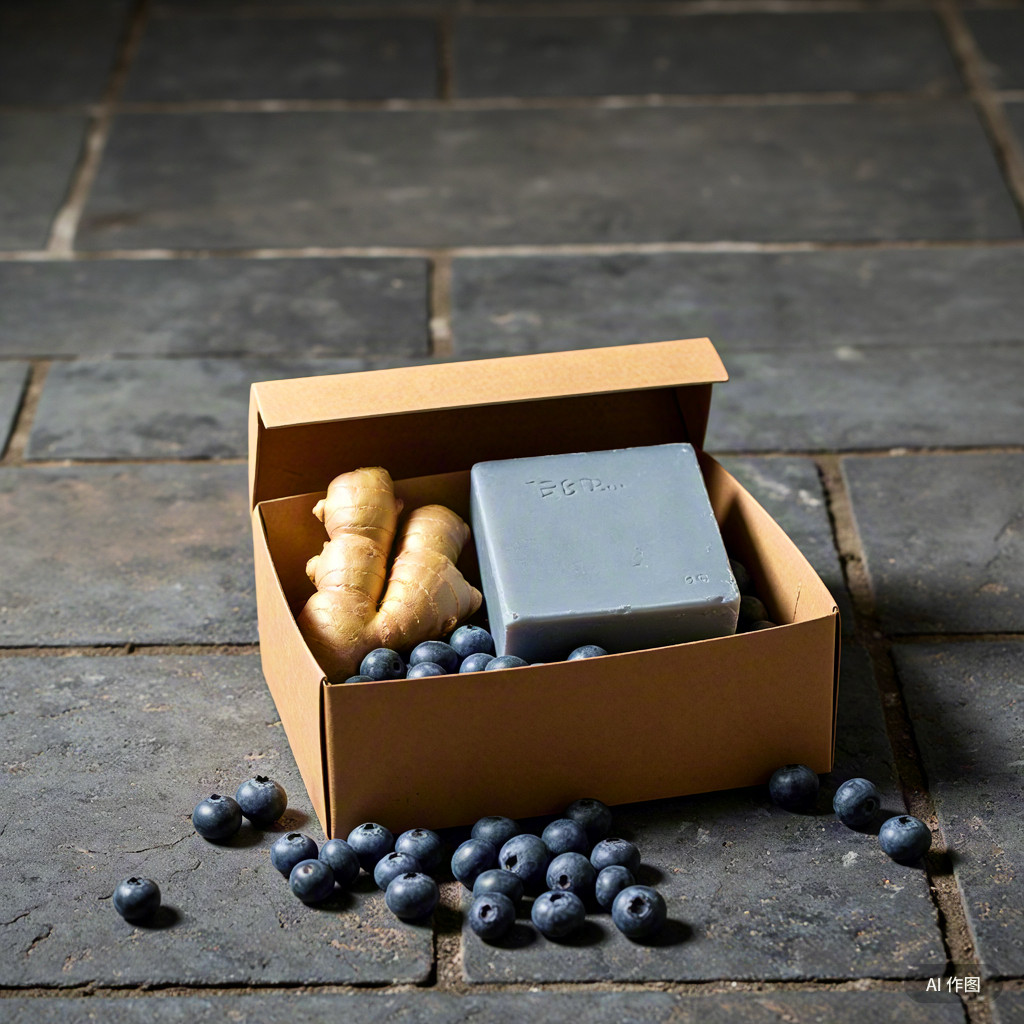 蓝莓生姜手工皂ph7婴儿敏感肌专用洗脸卸妆滋润肤孕妇水嫩洁面皂