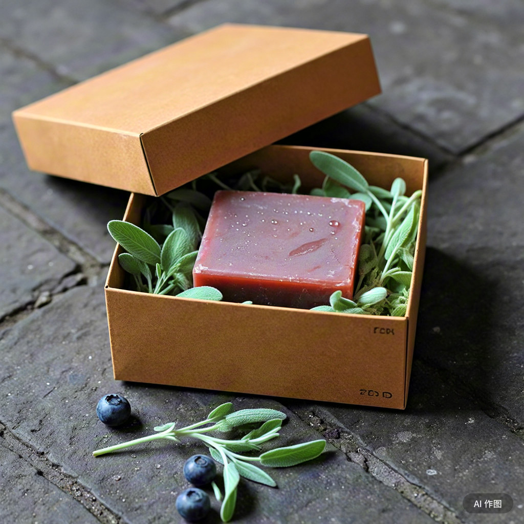 蓝莓鼠尾草手工皂ph7敏感肌专用洗脸卸妆滋润肤孕妇水嫩白洁面皂