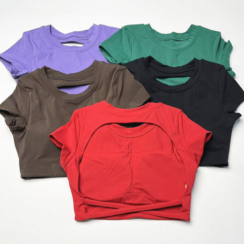 夏季运动内衣女短袖上衣大码T恤