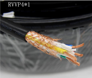 屏蔽线RVVP10 0.5mm2 信号线 足米100米 国标纯铜 控制线 0.5平方