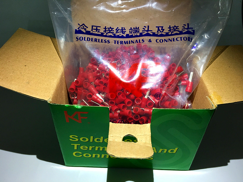 圆形绝缘端头端子KF紫铜国标