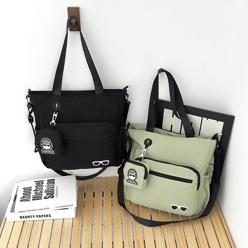 大容量休闲百搭手提单肩包男简约学生上课包轻便斜挎包通勤托特包,箱包皮具/热销女包/男包,时尚帆布包,淘宝优惠券,粉丝福利购,淘宝优惠卷