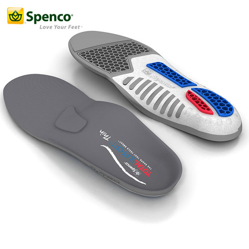 spenco鞋垫 男薄扁平足矫正男 足弓支撑皮鞋吸汗抗菌鞋垫