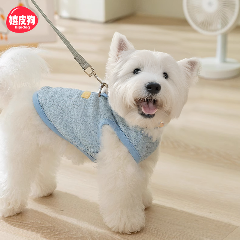 可牵引背心狗狗衣服夏季