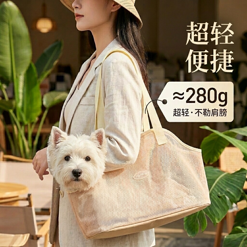 狗狗外出包狗包便携猫包小狗猫咪背包兔子外出包夏季猫袋背狗神器