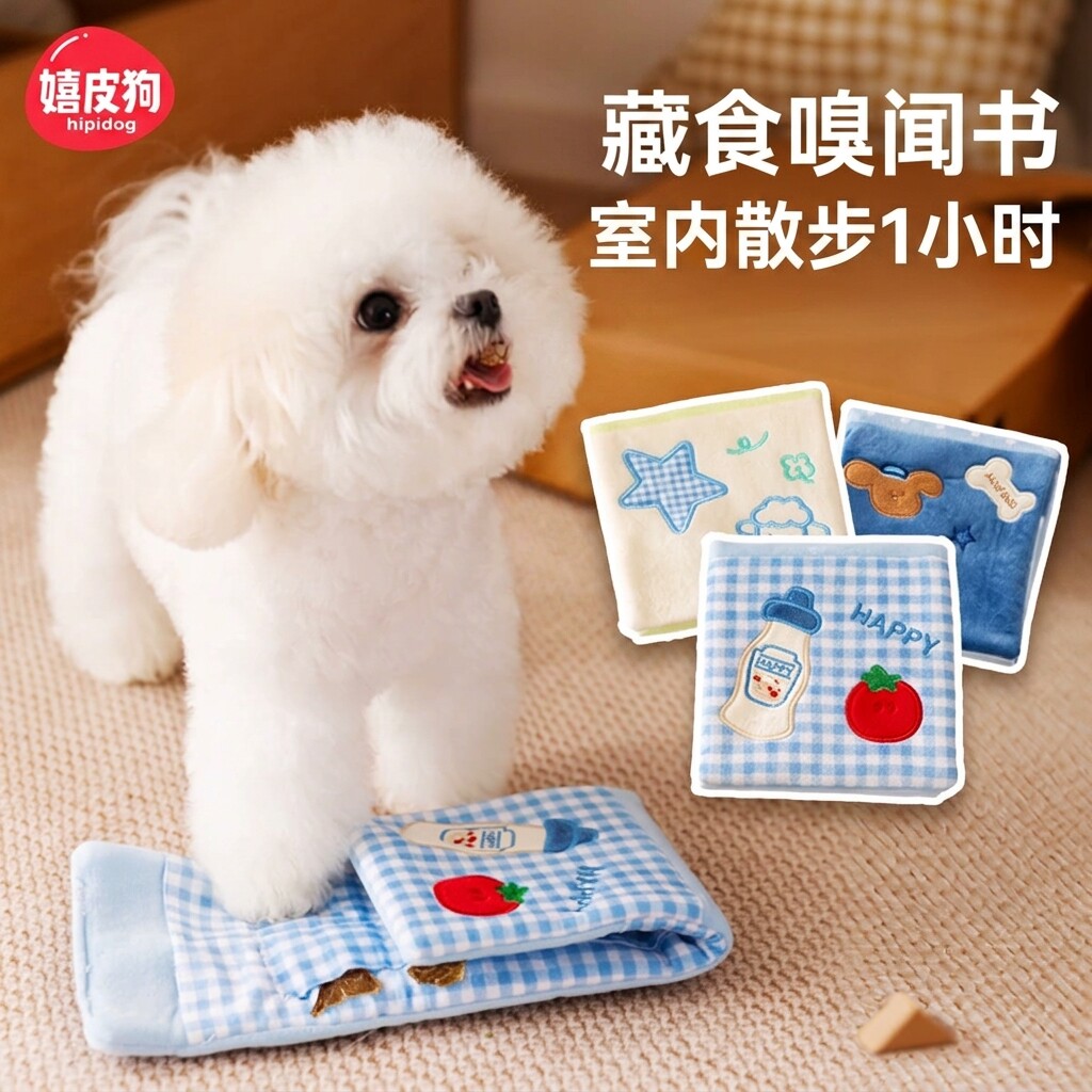 狗狗玩具藏食漏食益智玩具嗅闻书冻干藏零食宠物小狗丰容智力解闷图片