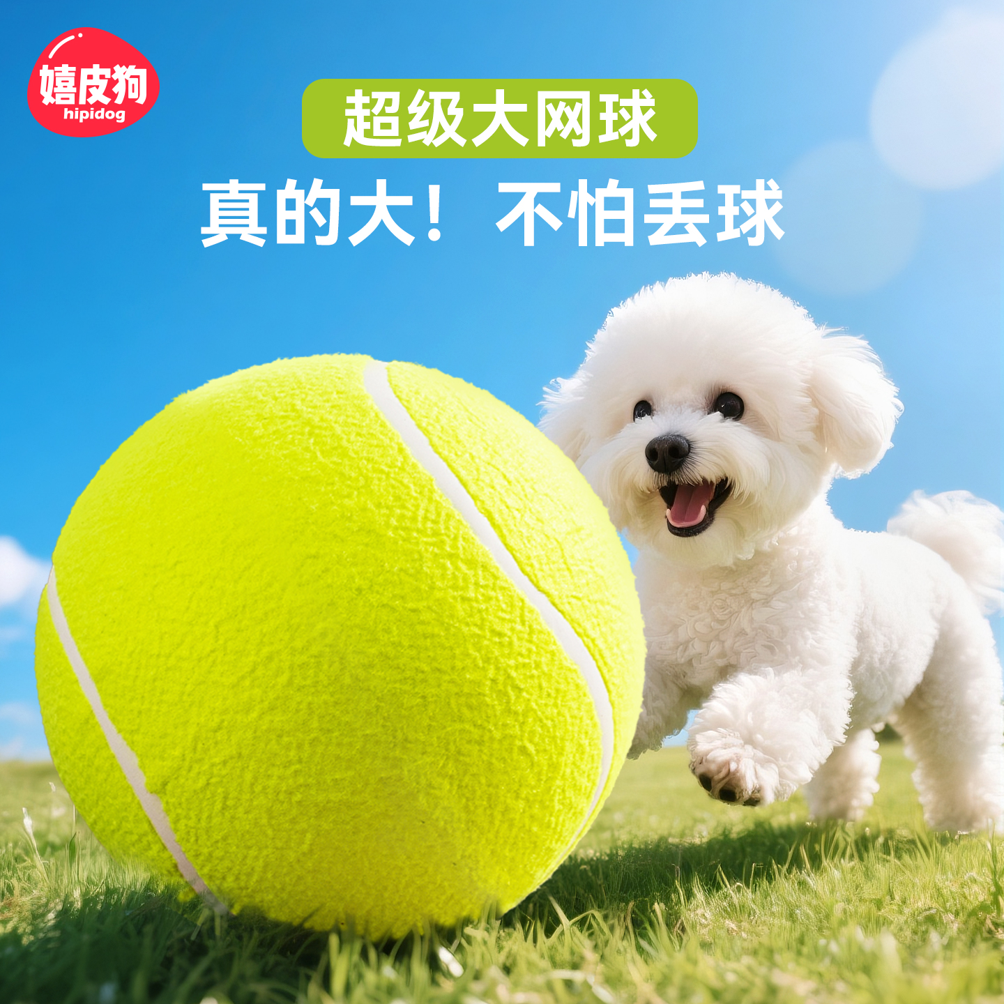 超大网球，给狗狗10倍快乐！